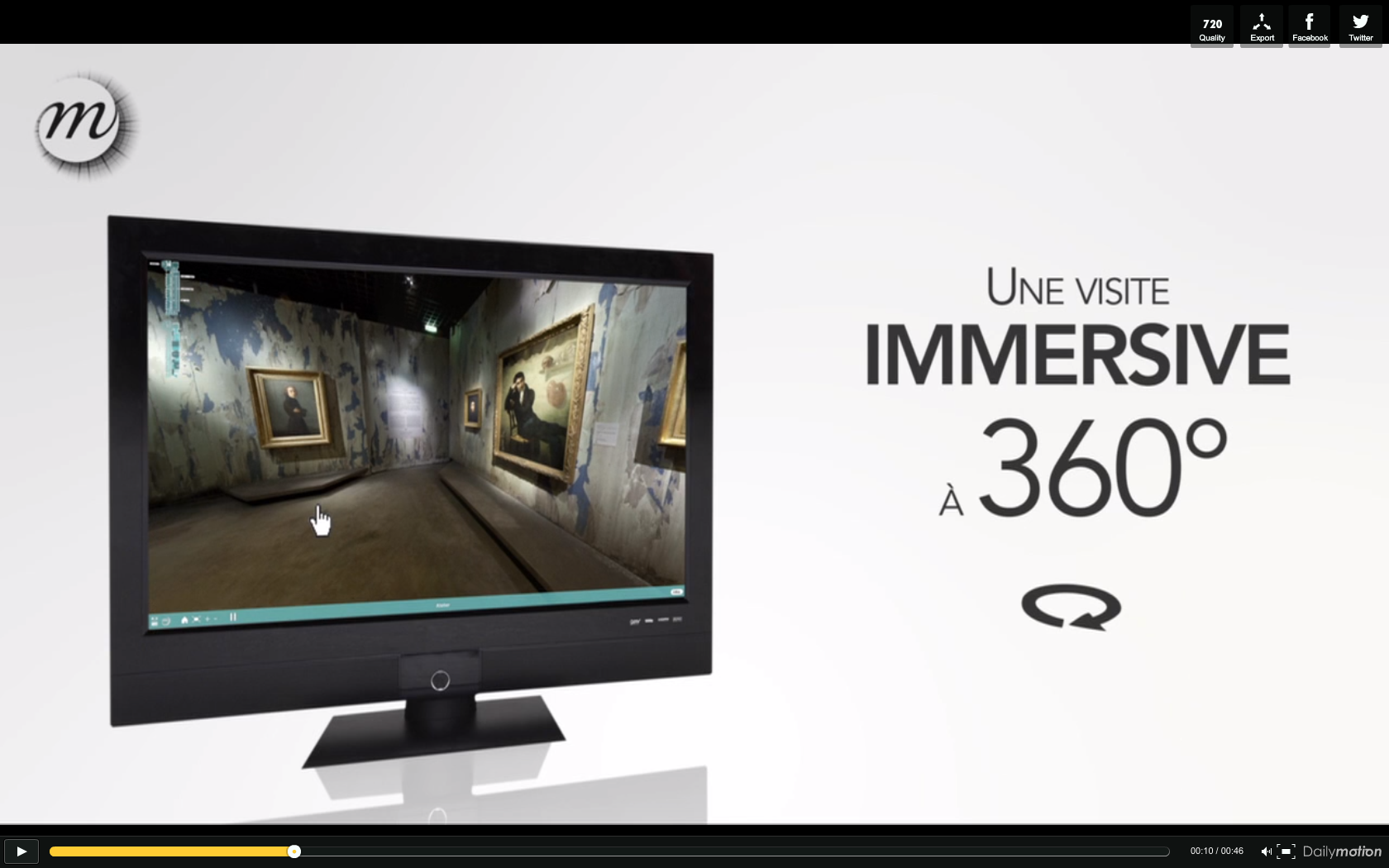 visite virtuelle 360° et vidéo pour musée